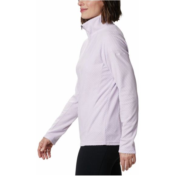 Columbia Glacial IV Half Zip Fleece Top lilac lavender purple textured - Picture 3 of 10